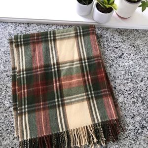 Wool Plaid Scarf